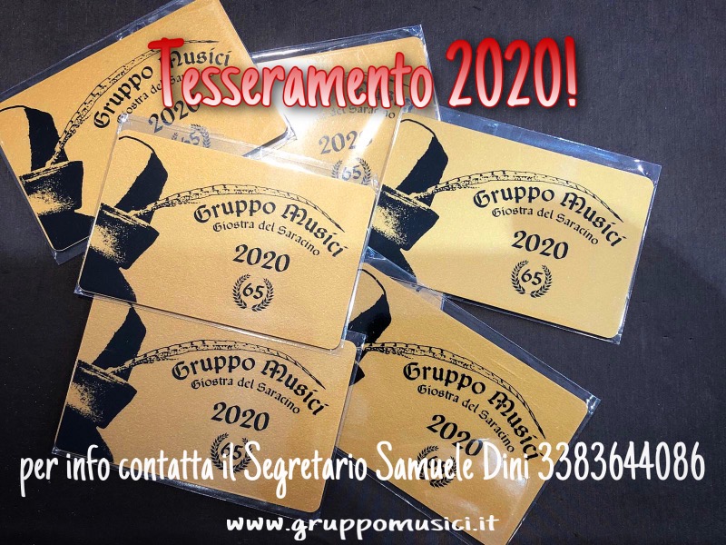 Tesseramento Musici 2020